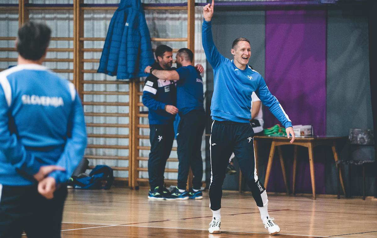 slovenska rokometna reprezentanca, trening, Tilen Kodrin | Tilen Kodrin se s soigralci v Zrečah pripravlja na EP. | Foto Grega Valančič/Sportida