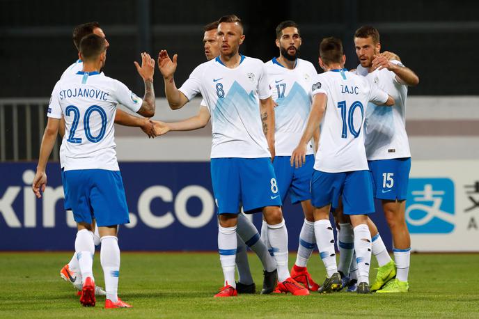 Slovenija, Latvija | Slovenska reprezentanca je v zadnji kvalifikacijski tekmi ugnala Latvijo kar s 5:0. | Foto Reuters