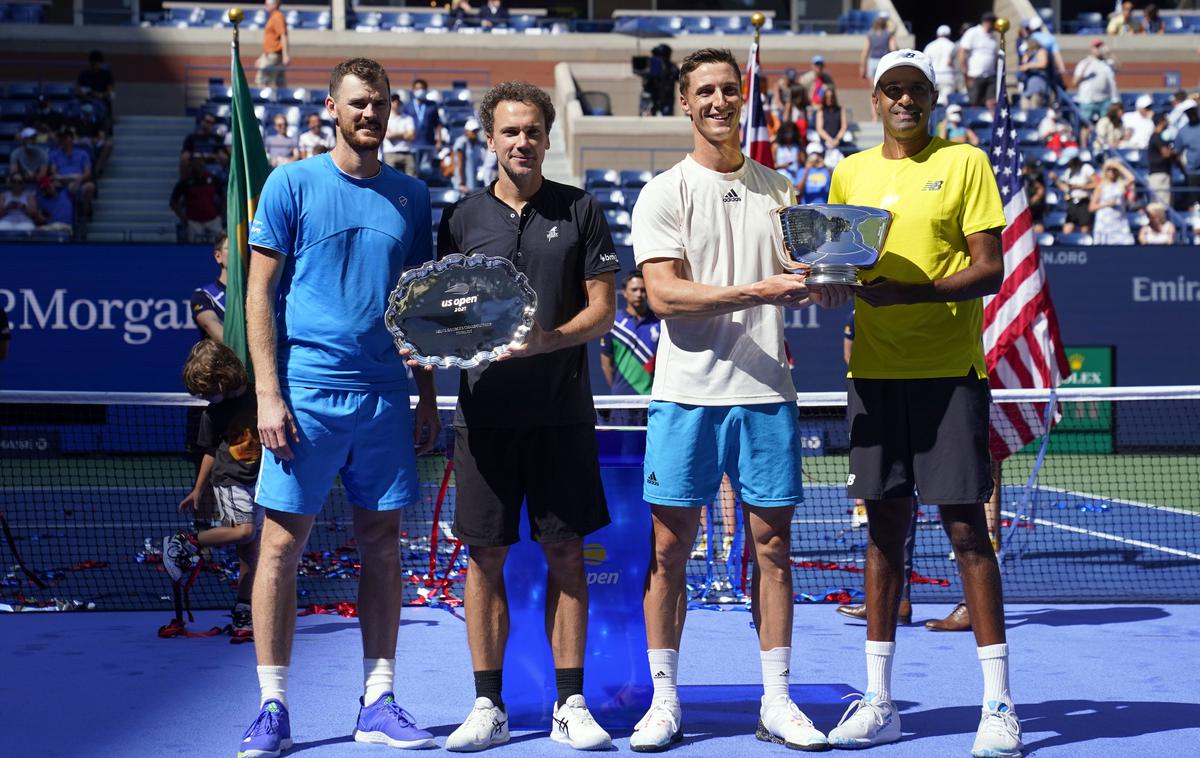 Rajeev Ram Joe Salisbury | Rajeev Ram in Joe Salisbury sta najboljši moški par na letošnjem US Opnu. | Foto Reuters