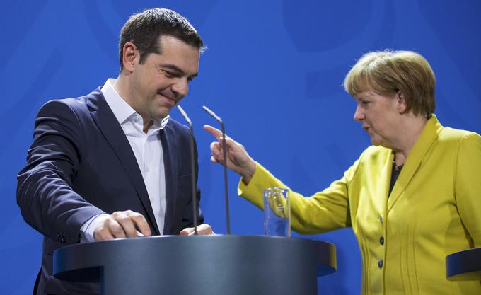 Angela Merkel in Aleksis Cipras | Foto: Reuters