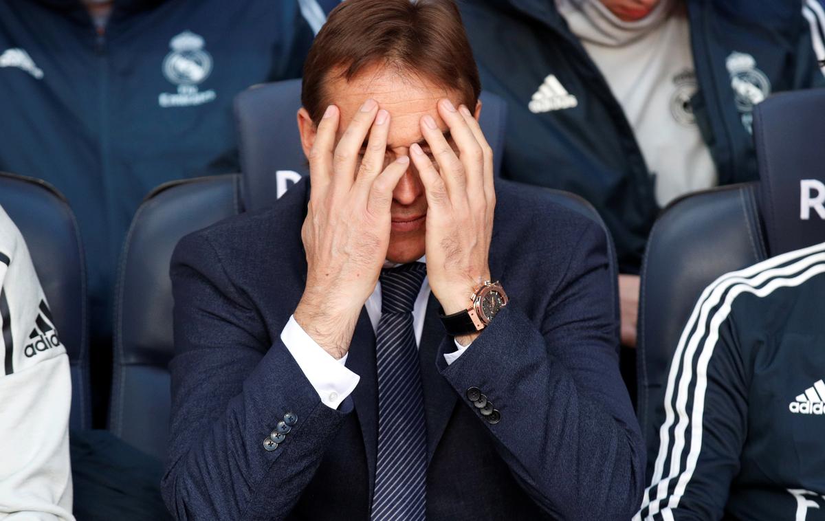 Julen Lopetegui | Julen Lopetegui je v nedeljo skoraj zagotovo zadnjič sedel na klopi Reala. | Foto Reuters