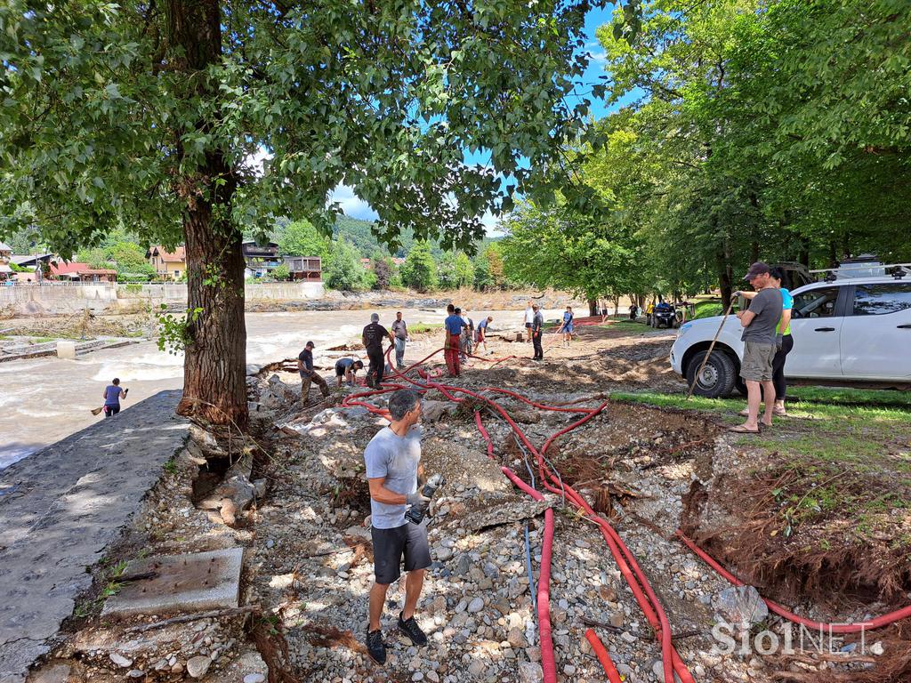 Tacen, poplave, delovna akcija