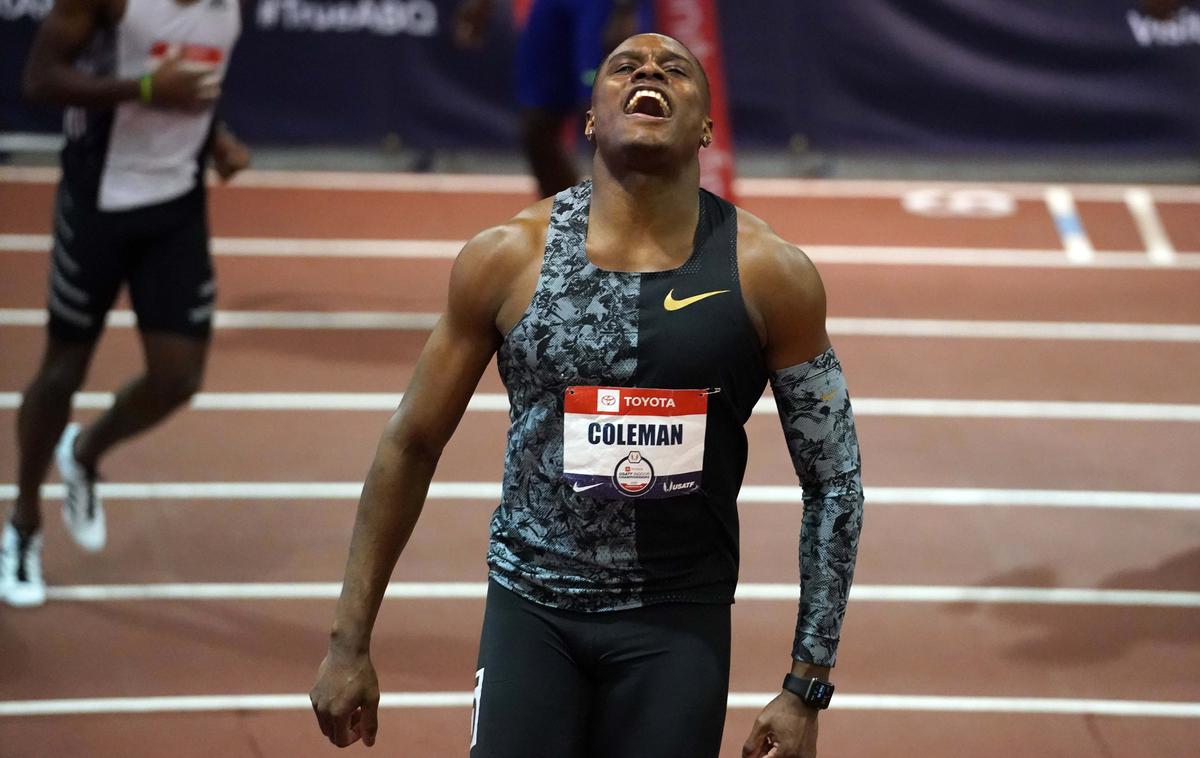 Christian Coleman | Christian Coleman se bo hitreje vrnil na altetske steze, kot je sprva kazalo. A na olimpijskih igrah v Tokiu še ne bo mogel teči. | Foto Reuters