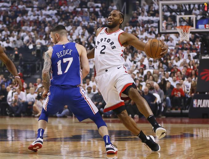 Kawhi Leonard se je ustavil pri 45 točkah. | Foto: Reuters