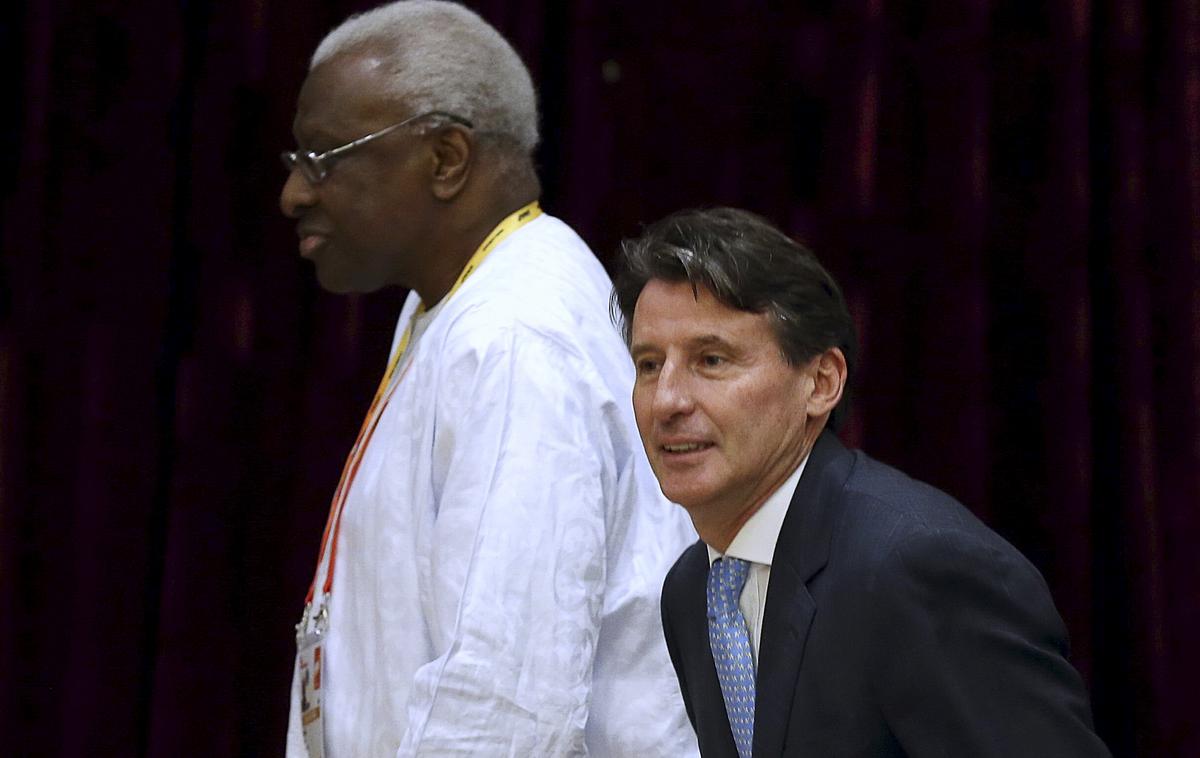 Sebastian Coe Lamine Diack | Sebastian Coe je na položaju predsednika IAAF leta 2015 nasledil Afričana. | Foto Reuters