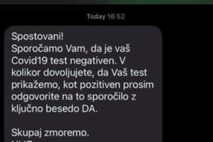 Lažni SMS NIJZ