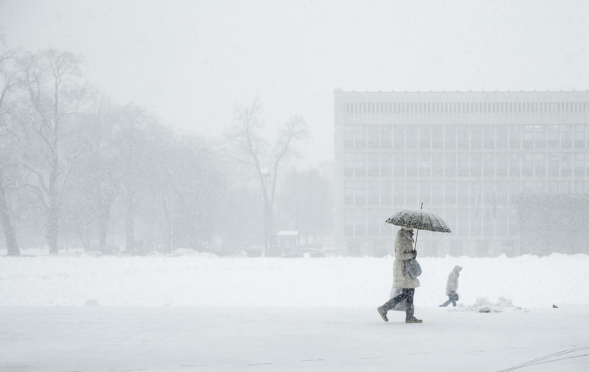 Sneg v Ljubljani. | Foto Ana Kovač