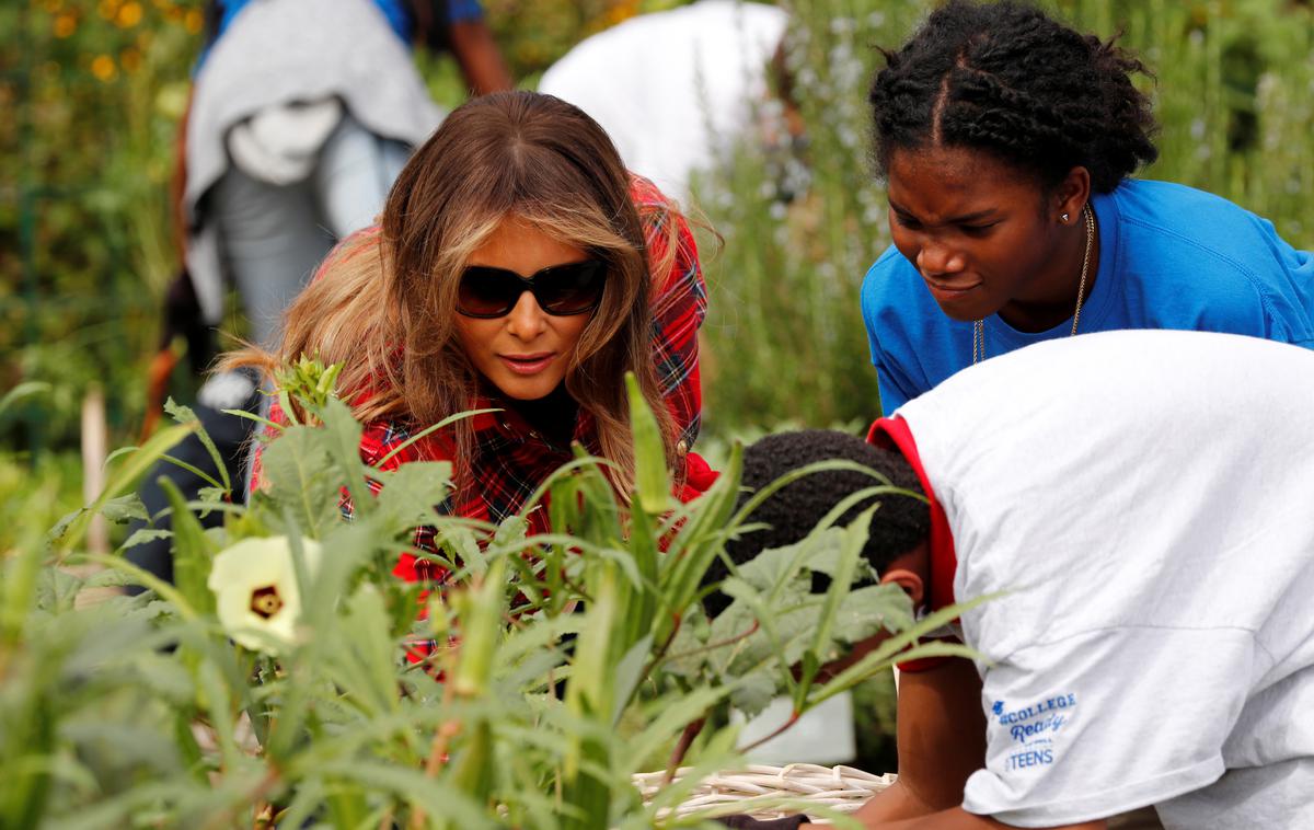 melania trump, vrt, vrtnarjenje | Foto Reuters