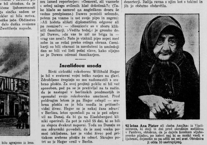 O babi Anujki je julija 1929 na kratko pisal tudi Slovenec, ki je bil pred drugo svetovno vojno najbolj bran in vpliven slovenski časopis. Največ in najbolj natančno so o sojenju babi Anujki seveda pisali srbski časopisi, na primer beograjska Politika, medtem ko so tuji časopisi, zlasti tisti iz angleško govorečega sveta, pogosto dali svoji domišljiji precej prosto pot, ko so pisali o čarovnici iz daljne, skrivnostne Jugoslavije. | Foto: 