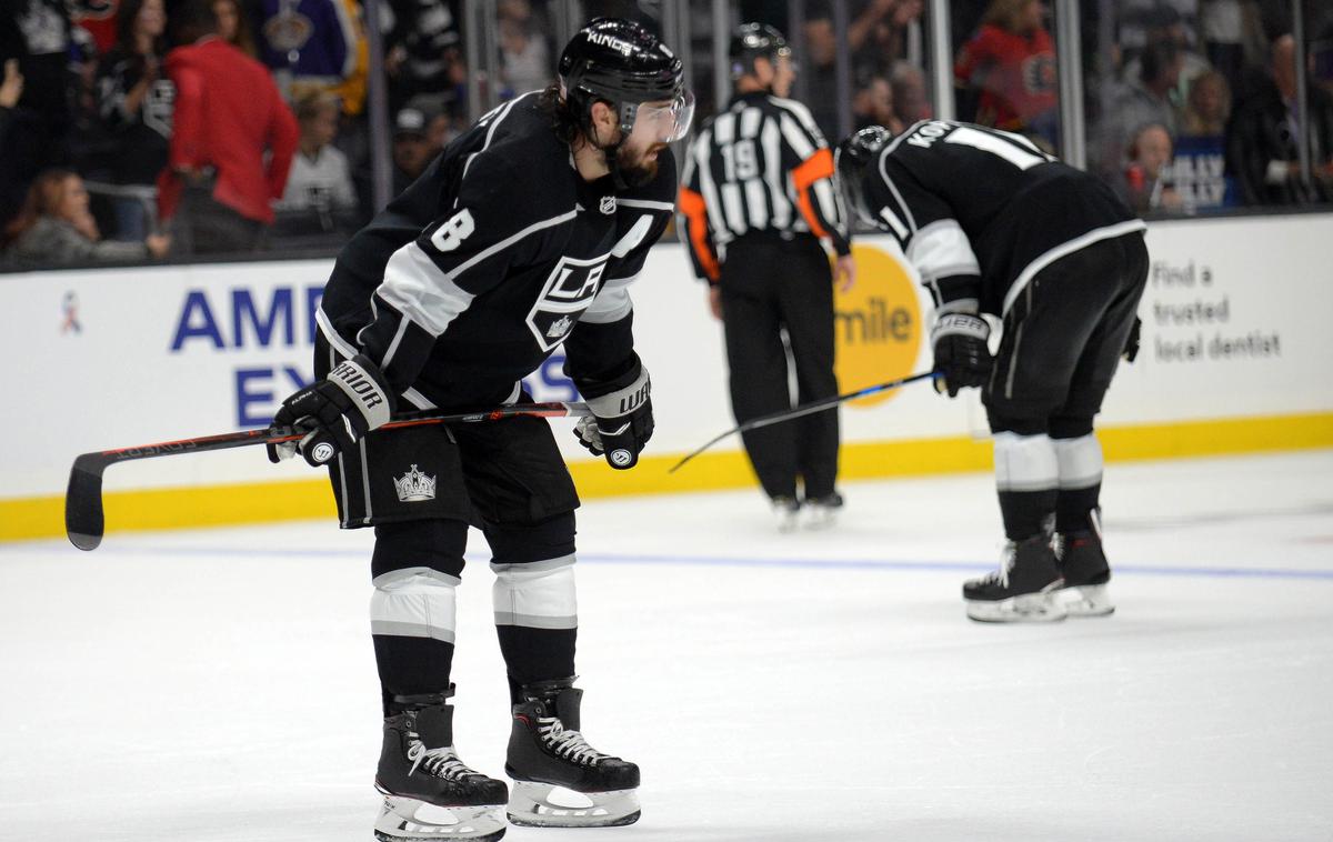 Anze Kopitar Drew Doughty LA Kings | Los Angeles Kings so izgubili tudi proti Torontu. | Foto Reuters