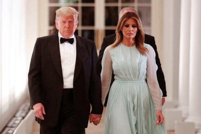 Donald in Melania Trump | Demokrati pri svojih načrtih glede impeachmenta ameriškega predsednika Donalda Trumpa za zdaj nimajo podpore republikancev. | Foto Reuters