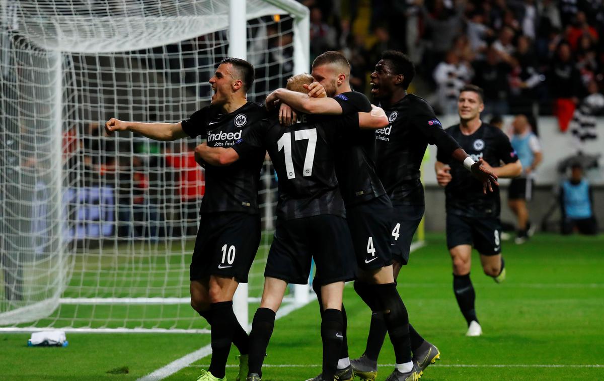 Eintracht Frankfurt | Eintracht Frankfurt je končal evropsko sezono Benfice, | Foto Reuters