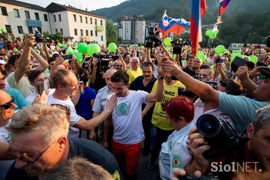 Primož Roglič sprejem Zagorje