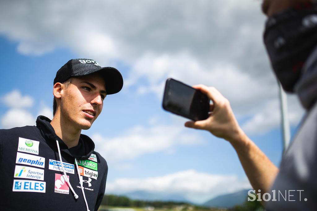 Slovenski skakalci trening Kranj