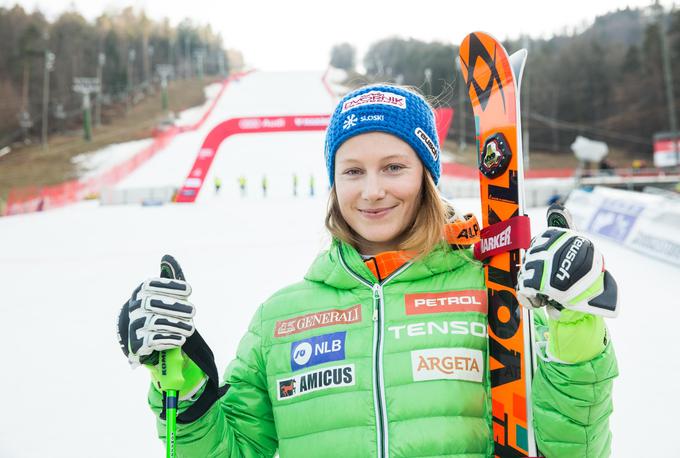 Po dveh uvrstitvah na drugo mesto v pretekli sezoni bo Ana Drev v novi zimi merila tudi na skupni veleslalomski vrh. | Foto: 