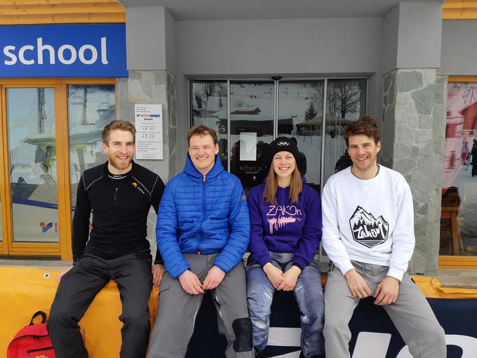 Jernej Demšar, Gašper Oblak in Jerca Meglič sestavljajo ekipo Žana Koširja.  | Foto: Siol.net/ A. P. K.