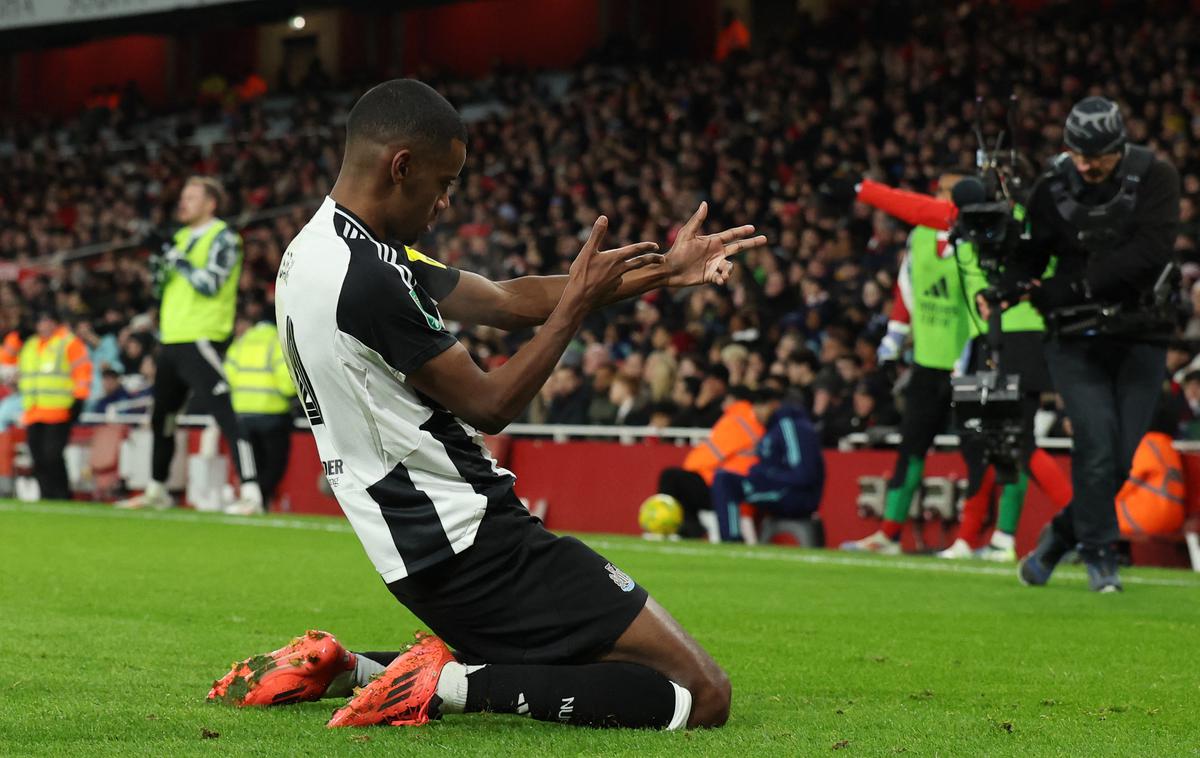 Newcastle, Alexander Isak | Bo Alexander Isak proti Arsenalu zablestel tudi na povratni tekmi? | Foto Reuters