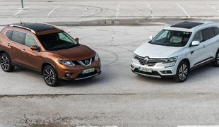 Renault koleos ali nissan X-trail - enaka osnova in cena, drug namen družinskega SUV