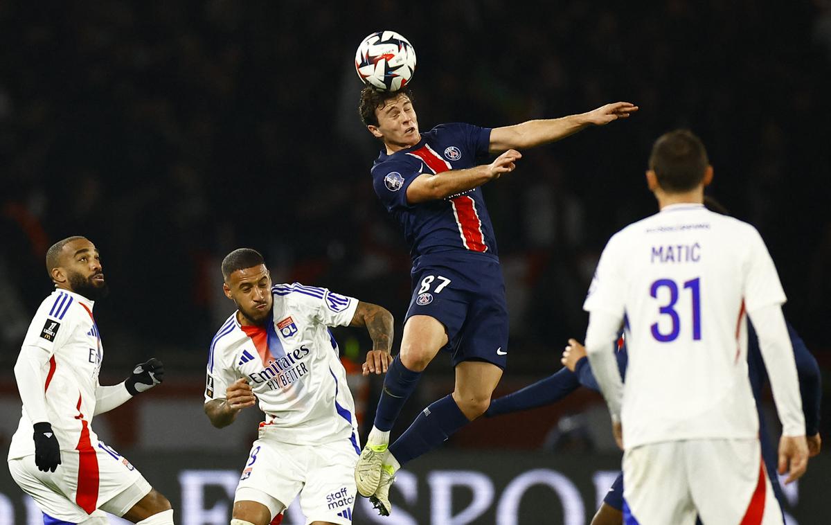 PSG - Lyon | PSG po zmagi nad Lyonom spet vodi s sedmimi točkami prednosti. | Foto Reuters