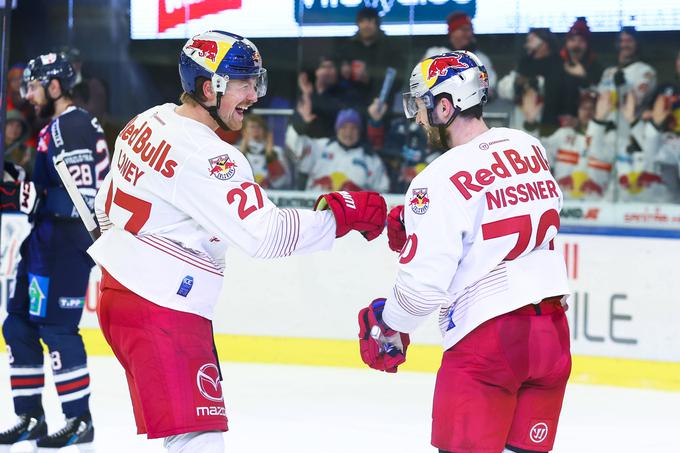 Salzburžani so v ponovitvi lanskega finala s 4.1 premagali madžarskega tekmeca. | Foto: Guliverimage/Vladimir Fedorenko