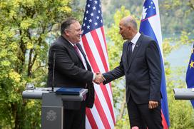 Janez Janša Mike Pompeo Bled