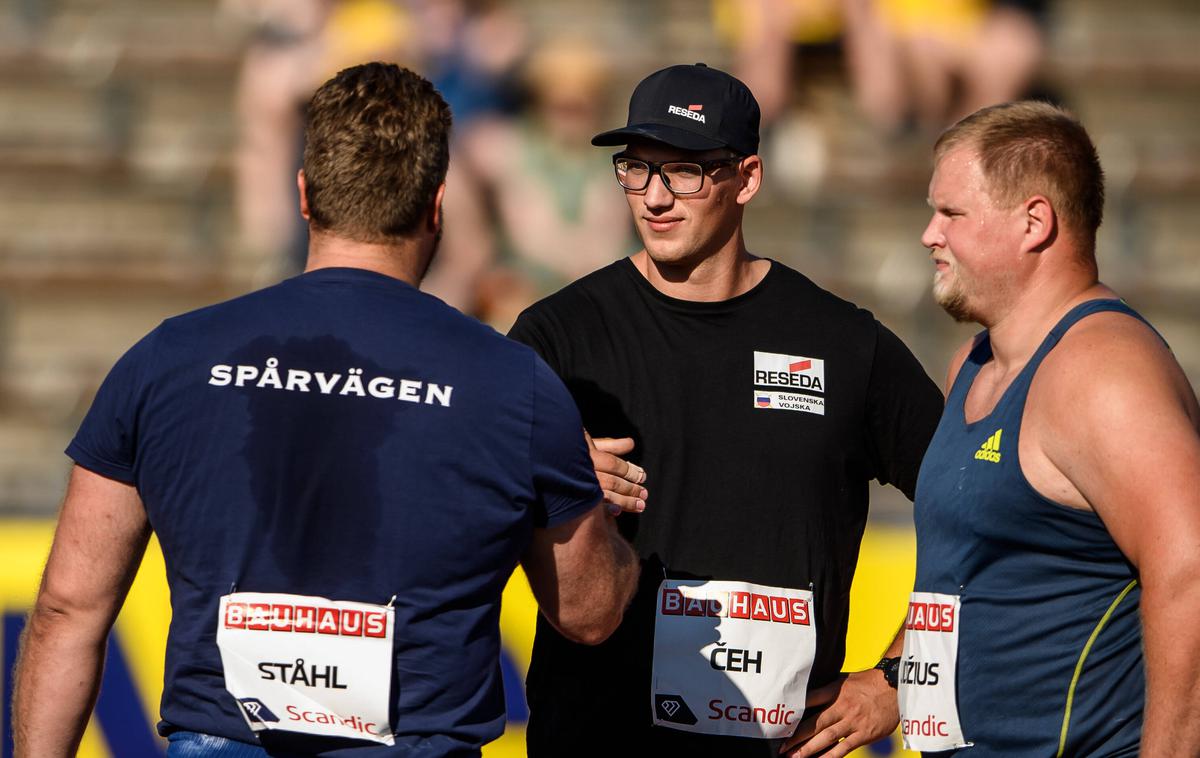 Kristjan Čeh, Daniel Stahl | Kristjan Čeh (v sredini) je vendarle premagal tudi trenutno najboljšega metalca diska na svetu, Daniela Stahla. | Foto Guliverimage