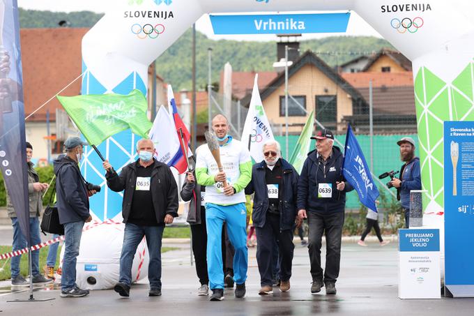 Slovenska olimpijska bakla | Foto: Aleš Fevžer/OKS