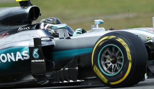 Rosberg na domačem terenu tekmecem pokazal, kdo je favorit