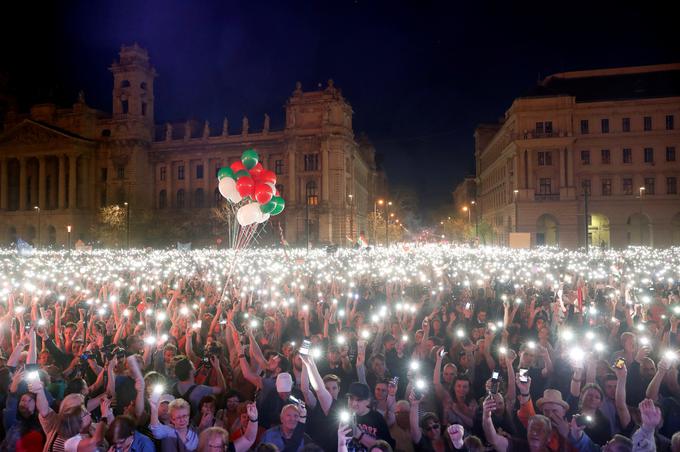 Budimpešta, protesti | Foto: Reuters