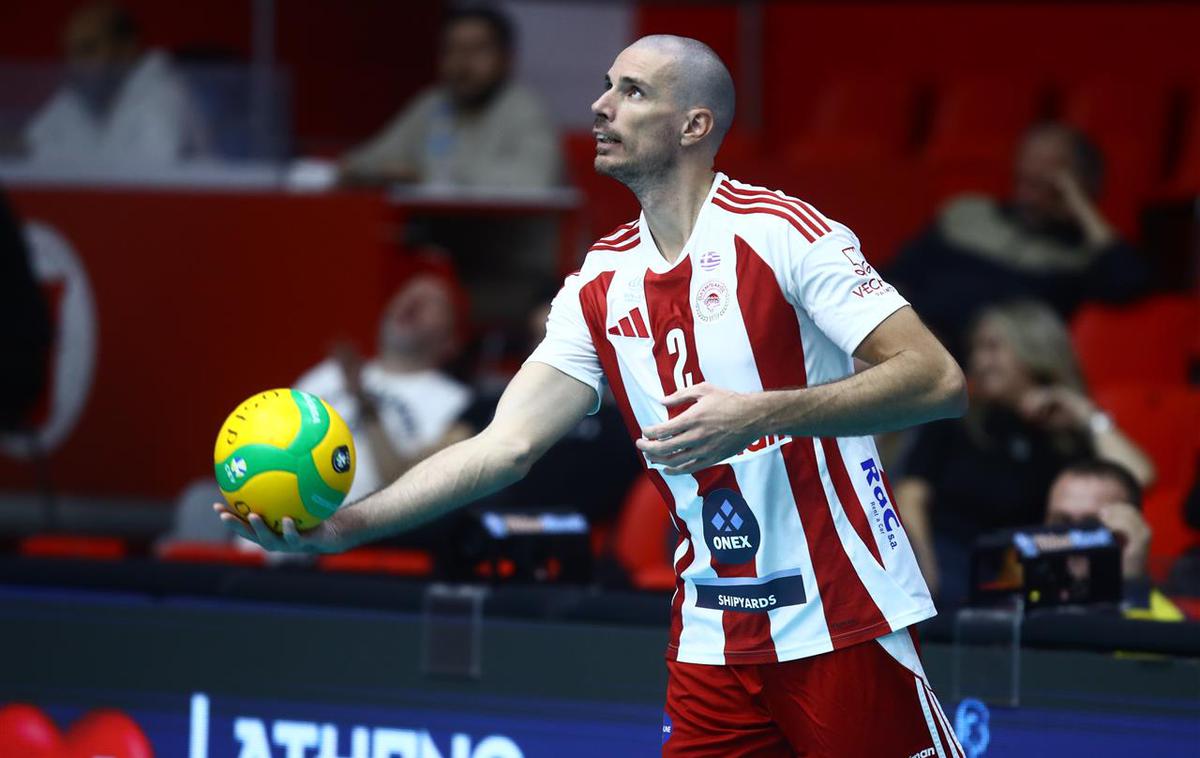 Alen Pajenk, Olympiacos | Alen Pajenk bo z Olympiacosom nadaljeval pot tudi v play-offu lige prvakov.  | Foto CEV