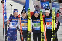 Francoska ženska štafeta, Nove Mesto, biatlon