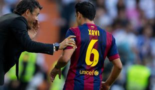 Xavi na zadnji tekmi za Barcelono kot kapetan v začetni enajsterici