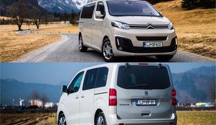 Primerjalni test: peugeot traveller in citroën spacetourer kot odlična (limuzinska) kombija