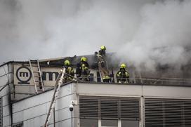 Požar Ljubljana Vižmarje.