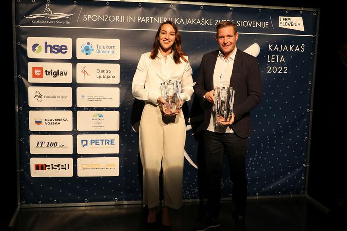 podelitev Kajakaška zveza Slovenije | Anja Osterman in Benjamin Savšek sta prejela priznanje za najboljša kajakaša leta. | Foto Kajakaška zveza Slovenije