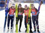 Gilonne Guigonnat, Lou Jeanmonnot, Justine Braisaz-Bouchet, Julia Simon