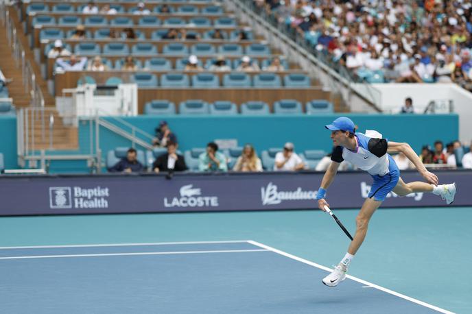 Jannik Sinner |  Jannik Sinner se bo v finalu Miamija pomeril z Grigorjem Dimitrovim. | Foto Reuters