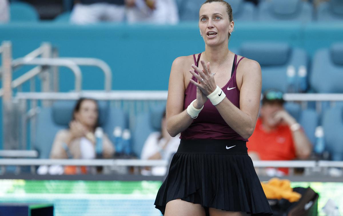 Petra Kvitova | Letošnja zmagovalka turnirja v Miamiju Petra Kvitova se je prebila med deset najboljših na svetu. | Foto Reuters