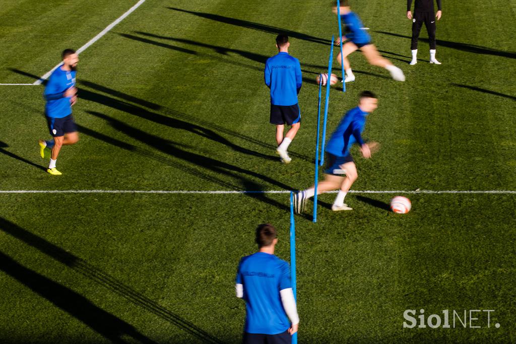 Slovenska nogometna reprezentanca trening