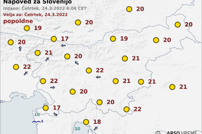 vreme | Foto ARSO Meteo