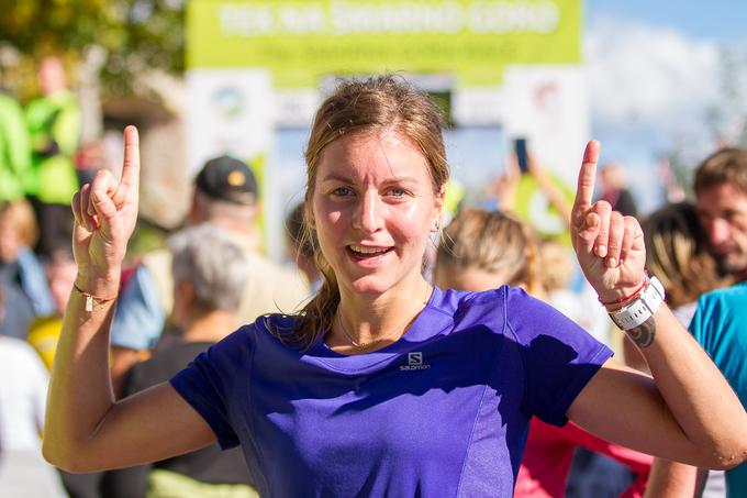 Barbara Trunkelj v cilju sprva sploh ni vedela, da je bila najhitrejša Slovenka. | Foto: Peter Kastelic