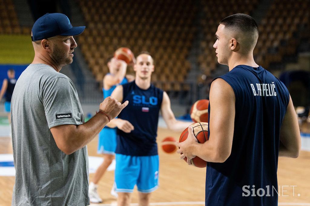 slovenska košarkarska reprezentanca trening