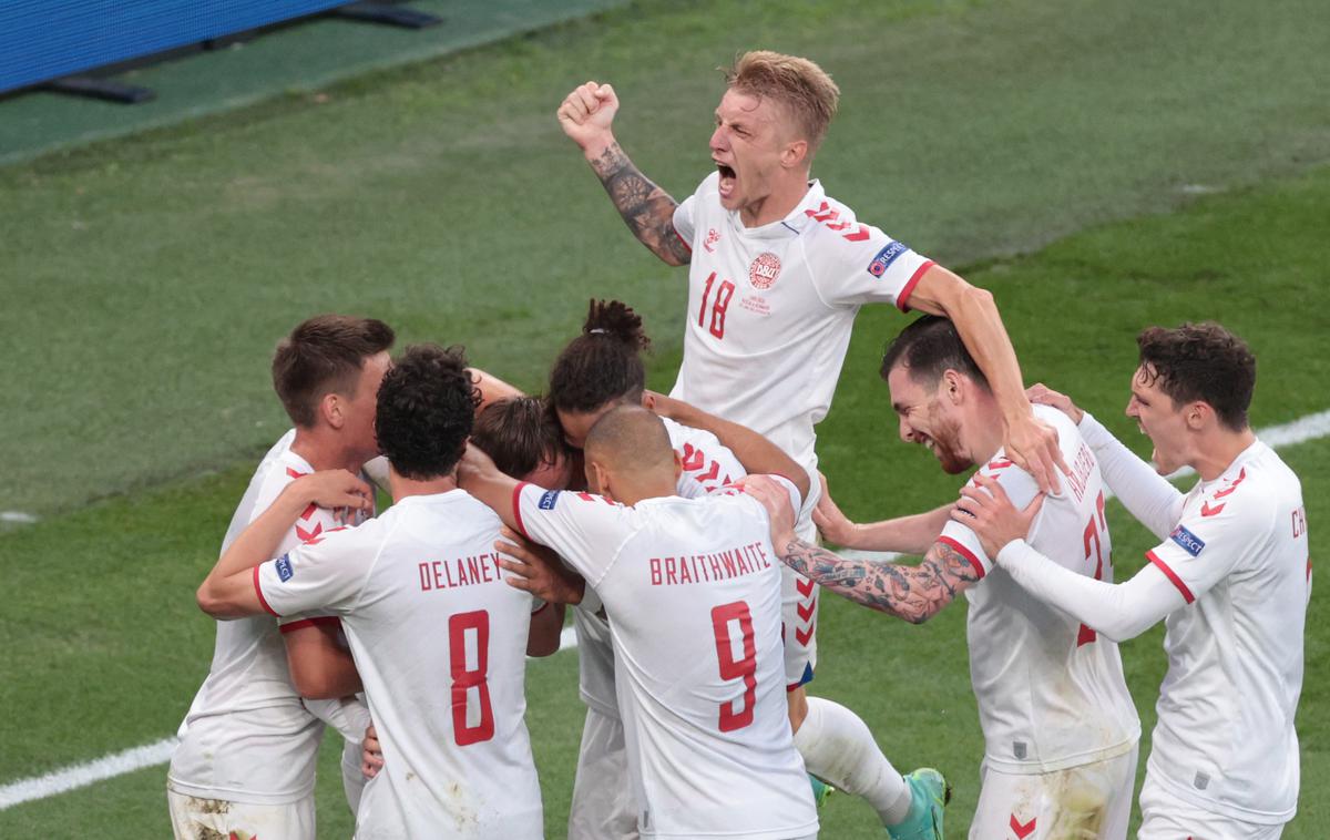 Euro 2021: Danska - Rusija | Danci se veselijo uvrstitve v osmino finala. | Foto Reuters