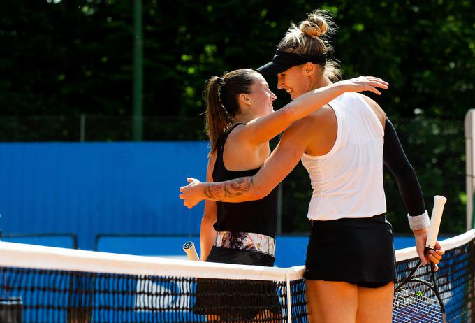 Polona Hercog in Dalila Jakupović po dvoboju | Foto: Sportida