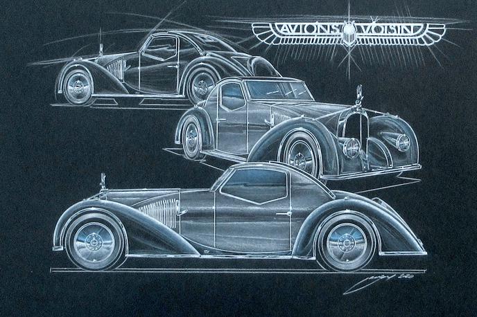 Voisin | Znameniti voisin C27 aerosport, kot si ga je zamislil oblikovalec Georg Gedl. | Foto Ilustracija: Georg Gedl