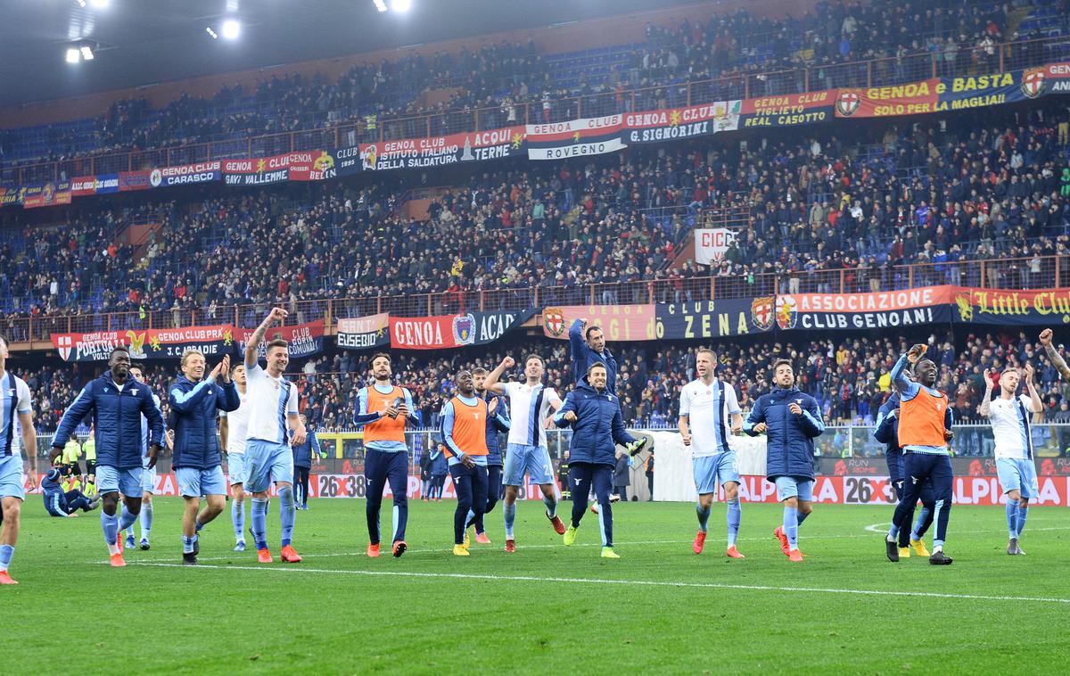 Genoa Lazio | Lazio nadaljuje pravljično sezono. V nedeljo je zmagal v Genovi s 3:2. | Foto Reuters