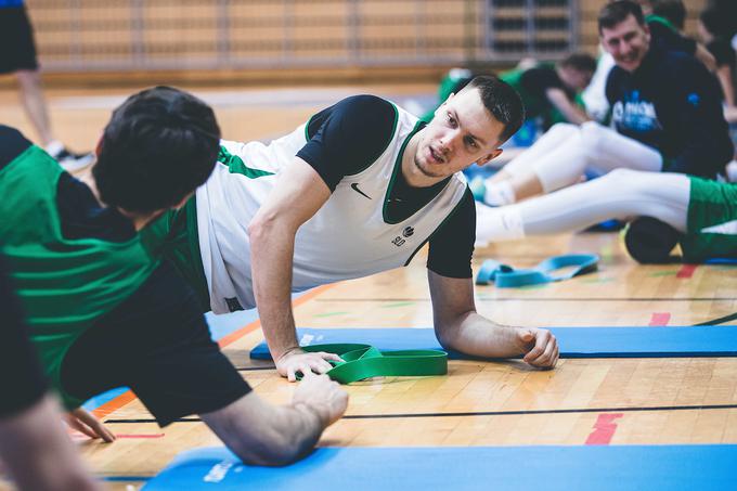 Gregor Glas slovenska košarkarska reprezentanca trening | Foto: Grega Valančič/Sportida