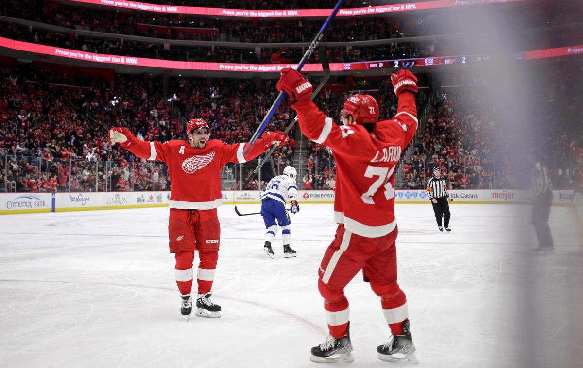 Detroit Red Wings | Hokejisti Detroit Red Wings so niz šestih porazov končali proti podprvakom s Floride. | Foto Guliverimage