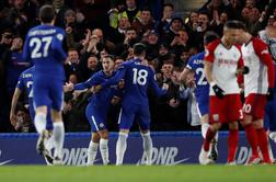 Chelsea po dveh porazih spet s polnim plenom