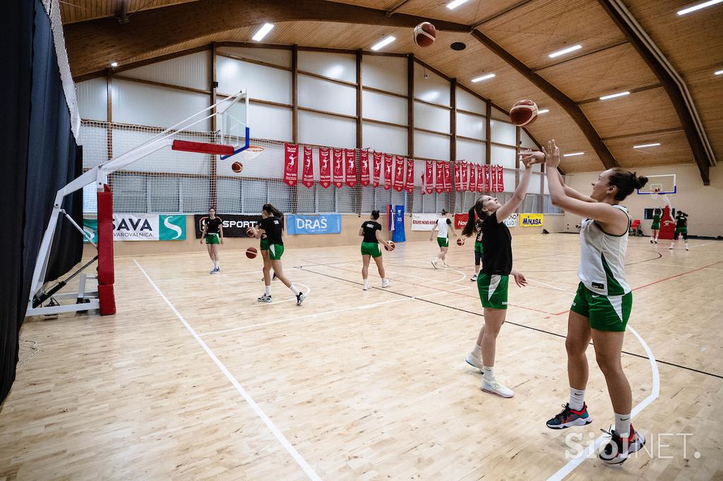 Trening ženske košarkarske reprezentance